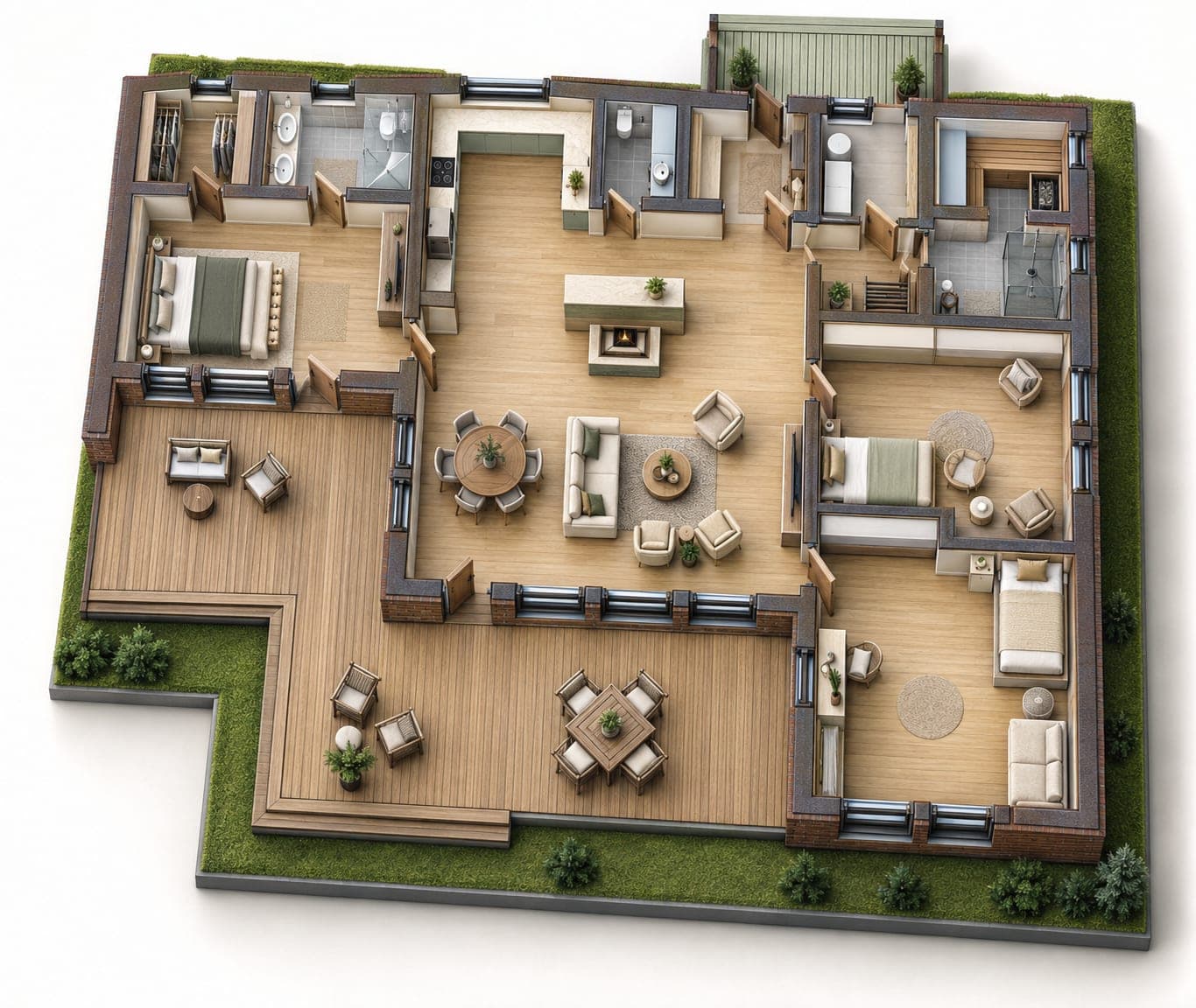 Каркасный дом «Оскар», 207 м² — фото, Пенза 4