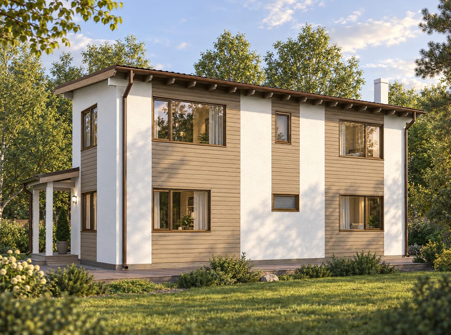 Каркасный дом «Руна», 143 м² — фото, Пенза 3